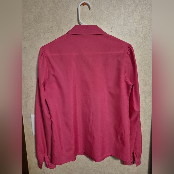 Vintage Jasara by Ship'N Shore collared button down pink blouse - Picture 3 of 5